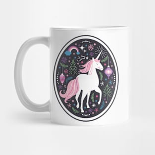 Happy Holiday Unicorn Mug